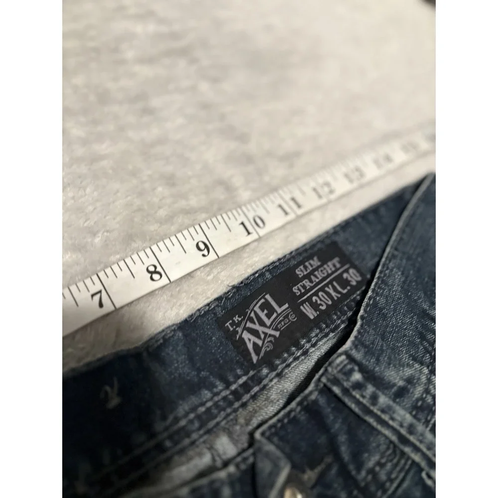 TK Axel Mens Slim Straight Blue Denim‎ Jeans Size 30x30 Pants Stretch